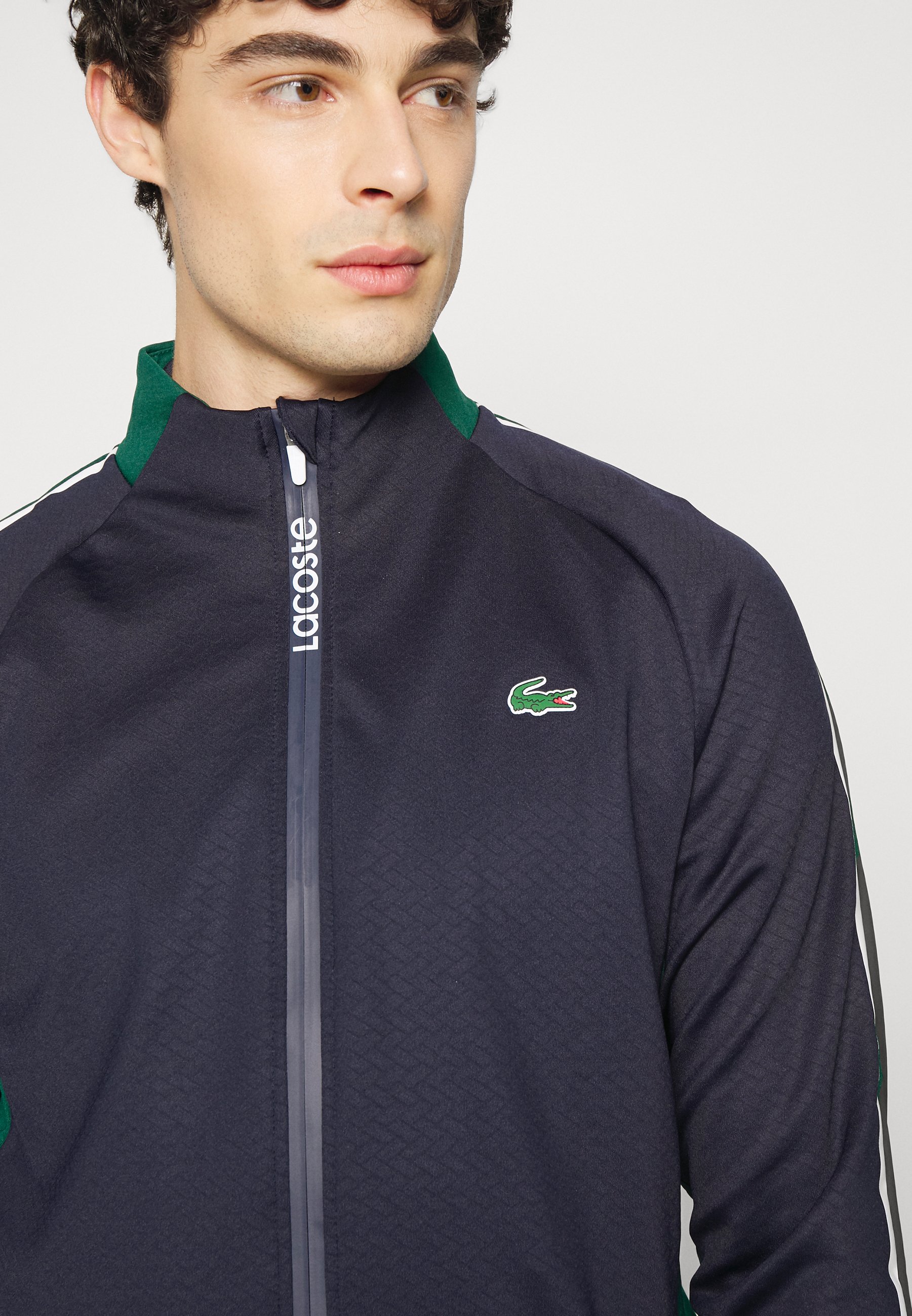 lacoste funnel neck jacket