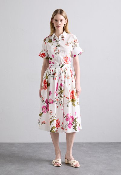 Erdem FLARED CUFF SHORT SLEEVE - Skjortebluser - white