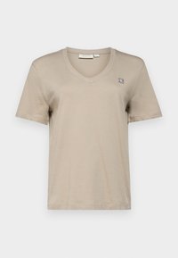 Calvin Klein Jeans BADGE V NECK TEE - Základné tričko - goat