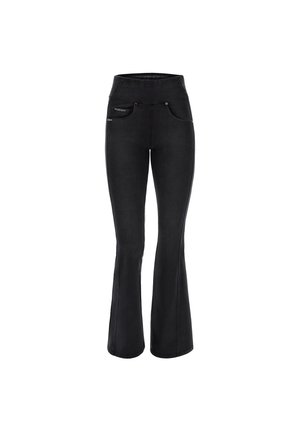 Bootcut jeans - jeans nero cuciture in tono