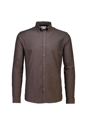 OXFORD SUPERFLEX - Shirt - dk brown mix