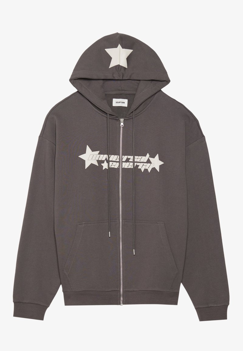 YOURTURN Sweater met rits donkergrijs YOURTURN Sweater met rits donkergrijs
