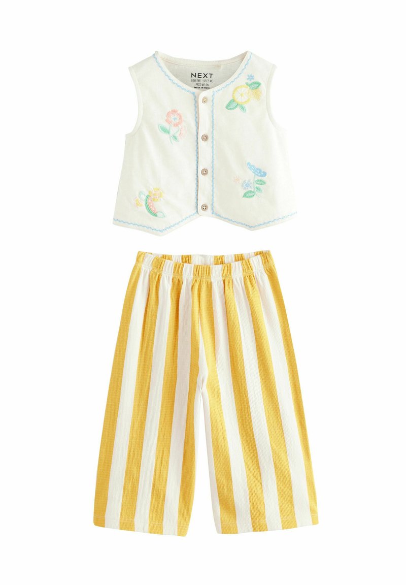 Next - REGULAR FIT - EMBROIDERED SET - Nadrágok - white flowers, Nagyítás