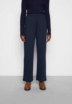 STRAIGHT INTERLOCK PANTS - Trousers - sky captain blue