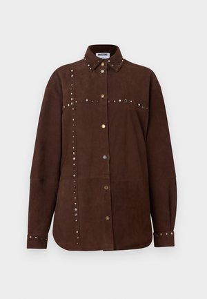 Leather jacket - marrone