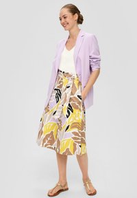 s.Oliver BLACK LABEL A-line skirt - ecru