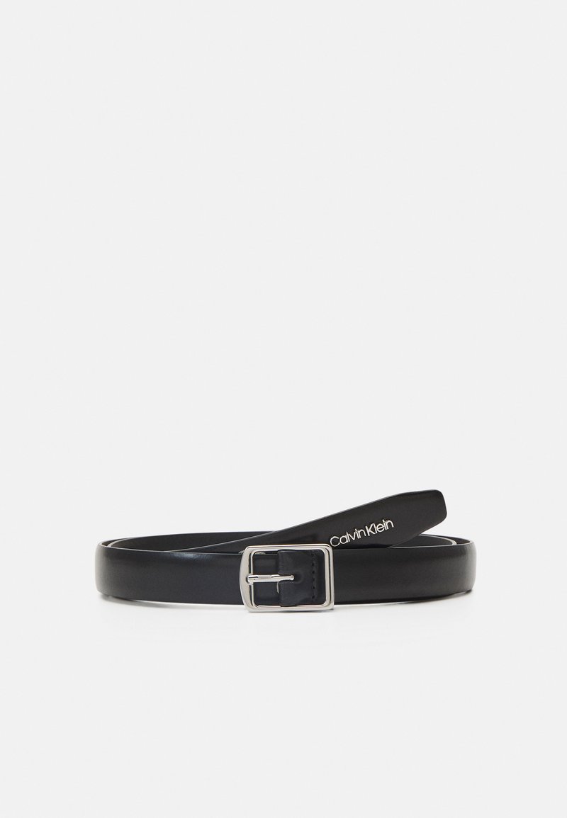 Calvin Klein - SLIM SQUARE BUCKLE BELT - Riem - black, Vergroten