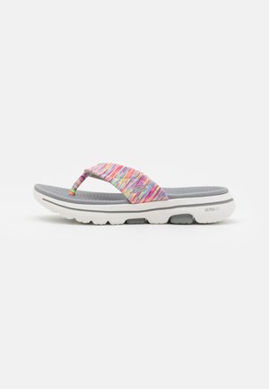 GO WALK 5 - Tongs - grey/multi-coloured