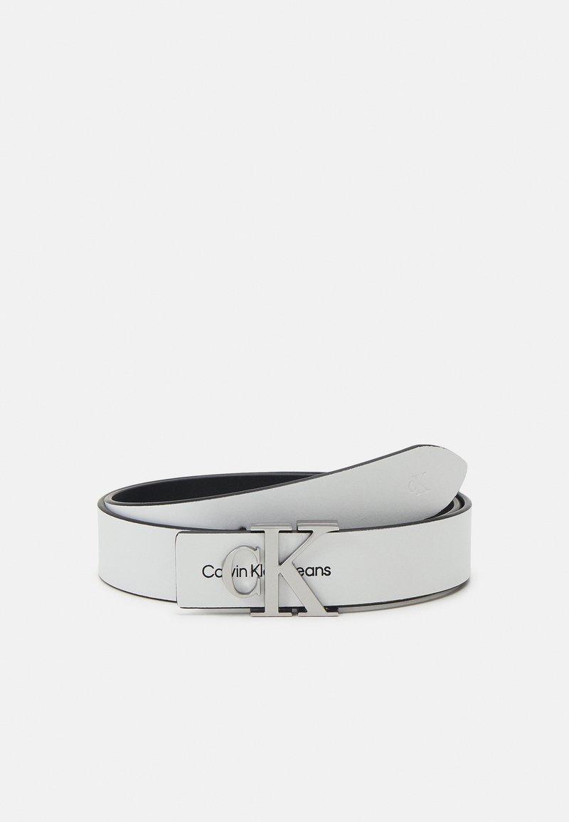 Calvin Klein Jeans - MONOGRAM HARDWARE - Pásek - bright white, Zvětšit