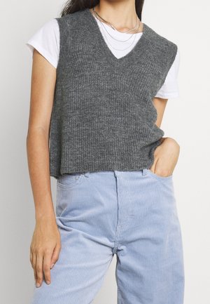 Pullover - mottled dark grey