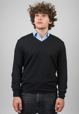 Dalle Piane Cashmere V-NECK - Jumper - nero