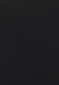 Black knit fabric with a smooth texture, uniform color, and minimal pattern, suitable for various clothing applications.