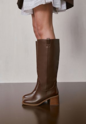 Next REGULAR FIT  - Kozačky nad kolena - chocolate brown