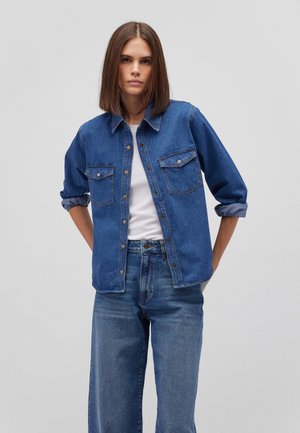 Button-down blouse - dark indigo