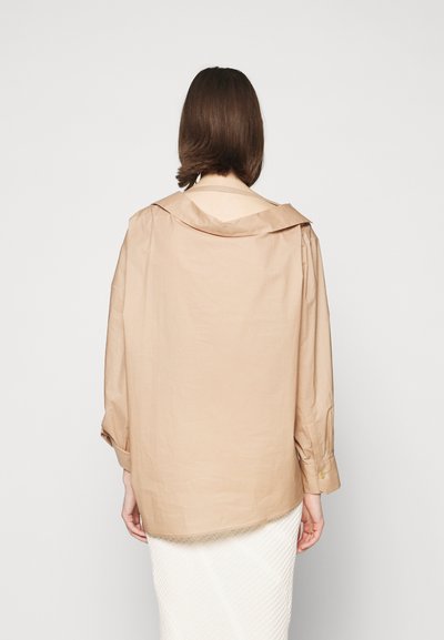 A.W.A.K.E. MODE OFF SHOULDER - Πουκαμίσα με κουμπιά - beige