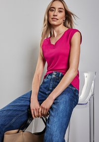 Street One MIT KNOPFDETAIL - T-shirts basic - pink