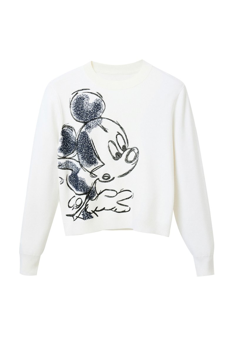 Desigual MICKEY MOUSE EMBROIDERED - Pullover - white/blanc - ZALANDO.FR