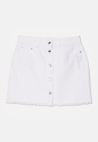 FRAYED SKIRT - Džinsinis sijonas - optic white
