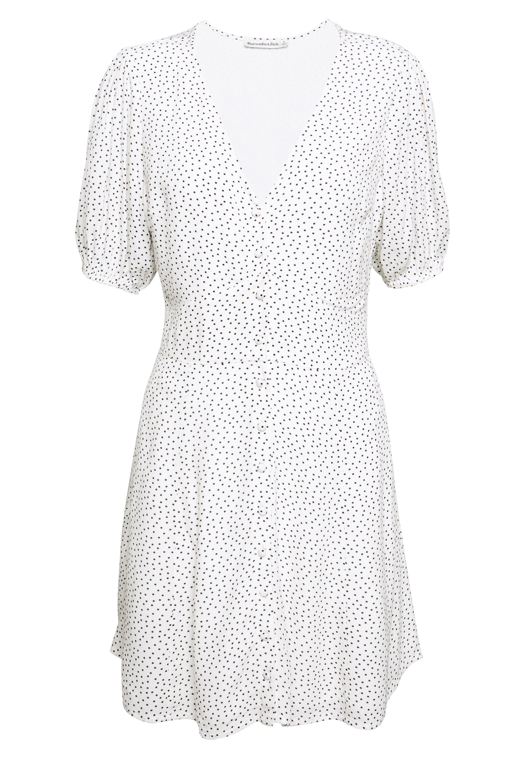 Abercrombie & Fitch BUTTON THRU PRINT DRIVER Skjortekjole Abercrombie & Fitch BUTTON THRU PRINT DRIVER - Skjortekjole - black/white