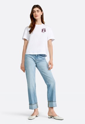 Rich & Royal Print T-shirt - white