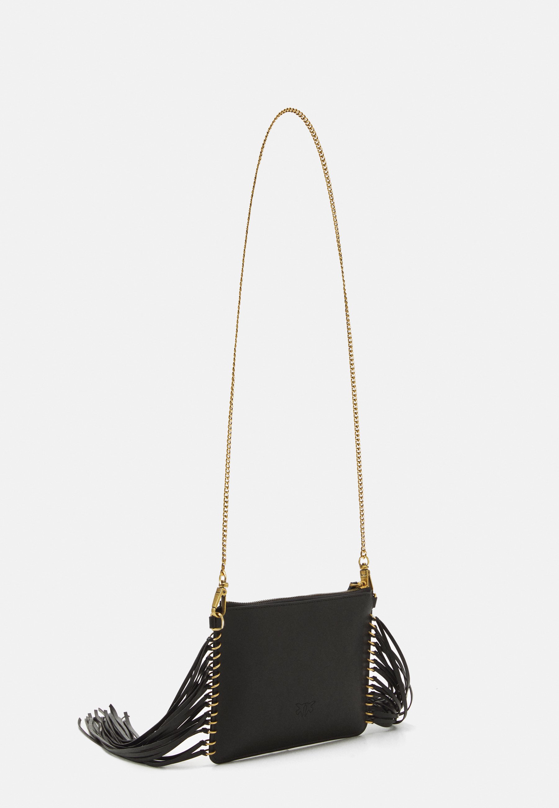 Pinko EXCLUSIVE LOVE POCHETTE + FRINGES - Clutch - black/negro - Zalando.es