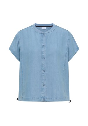 Cecil, LYOCELL-BLOUSE IN BLOUSON-OPTIK - Blusa - light blue used wash