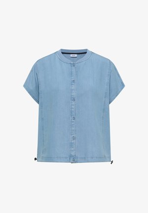 Cecil, LYOCELL-BLOUSE IN BLOUSON-OPTIK - Blusa - light blue used wash