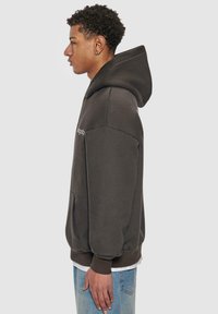 Dropsize DROPSIZE HERREN DROPSIZE HEAVY CLOUD DOVE HOODIE - Mikina s kapucí - washed black