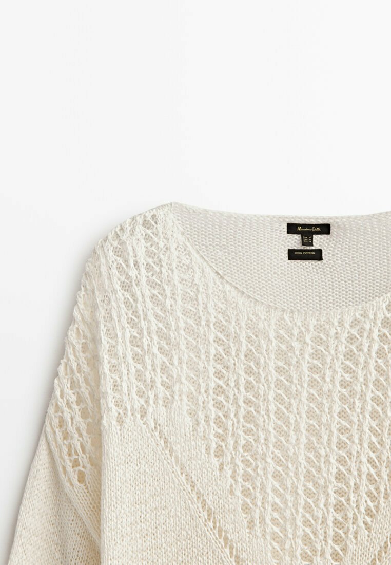 Damen Strickjacken | Massimo Dutti Strickpullover beige - TU73567 Damen Strickjacken | Massimo Dutti Strickpullover beige - TU73567