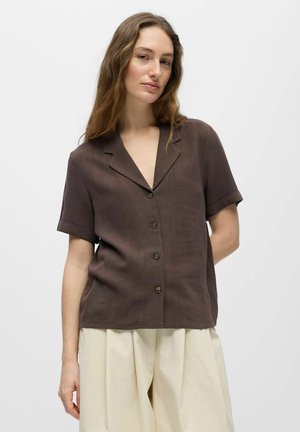 Object OBJECT  - Bluza z gumbi - seal brown