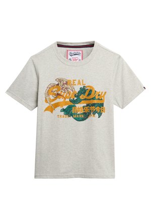 Superdry & Co TOKYO VINTAGE LOGO - Print T-shirt - glacier grey marl