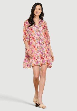 LolaLiza, PRINTED FLOWY MINI DRESS PRINTED FLOWY MINI DRESS - Särkkleit - orange spicy