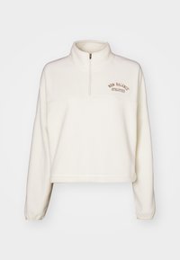 New Balance GRAPHIC POLAR HALF ZIP - Sweat polaire - beige