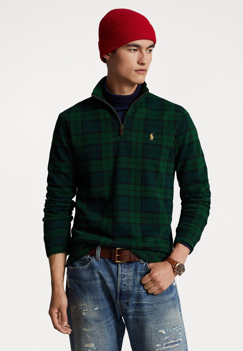 Polo Ralph Lauren PLAID ESTATE RIB PULLOVER - Mikina - blackwatch