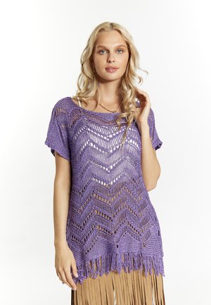 T-shirts print - violett