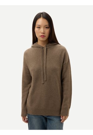 PULLOVER - Sweat à capuche - taupe