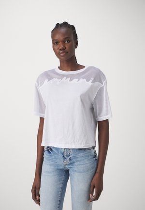 T-shirt con stampa - optic white