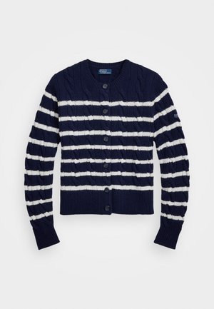 Polo Ralph Lauren LONG SLEEVE - Kardigan - hunter navy/authentic cream