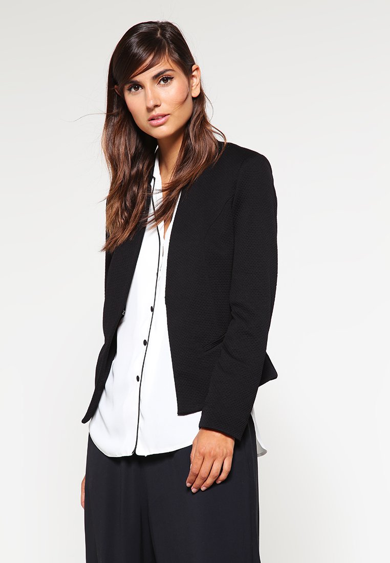 Comma Damen Blazer 2140424 – Klassischer Blazer Aus Polyester Mit Eingrifftaschen, Elegantes Business-Outfit