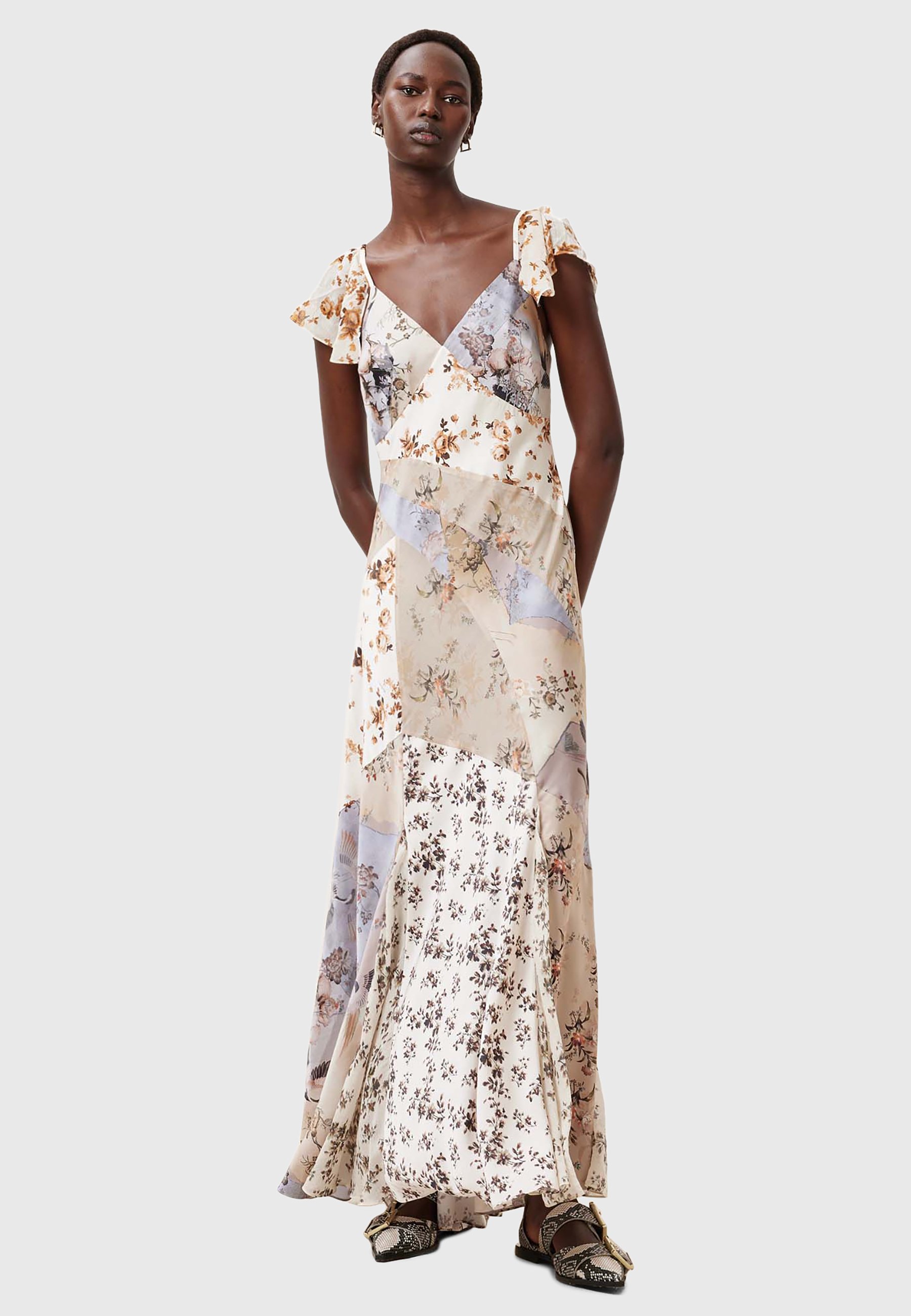 chinese dress ladies AllSaints Women's Dresses Jessica Dress Monica Petal Pink UK 4/US 0 at  Amazon Women's Clothing store