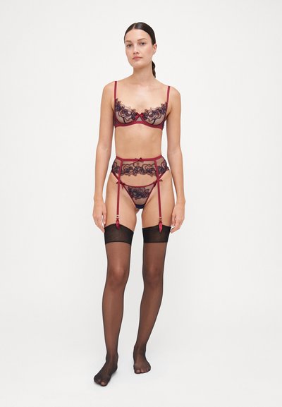Agent Provocateur LINDIE SUSPENDER - Podveze - plum/navy