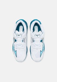 Mizuno WAVE LIGHTNING Z8 - Chaussures de volley - white/moroccan blue/silver