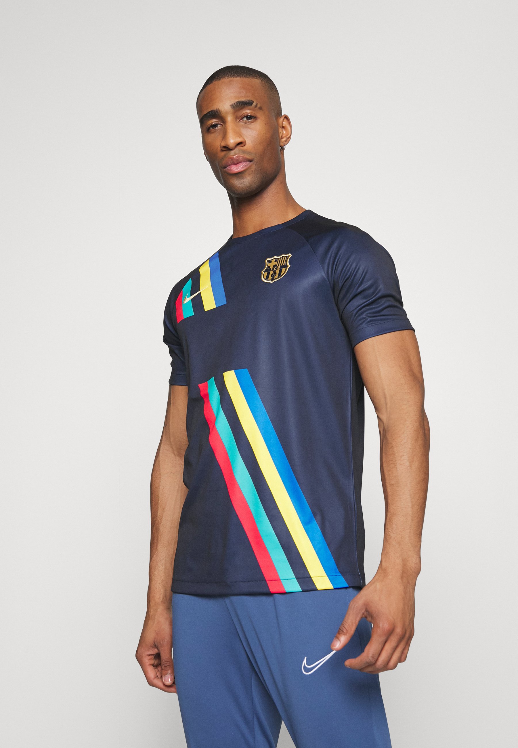 Nike Performance FC PREMATCH AWAY - Camiseta deportiva - obsidian/obsidian/club gold/azul marino - Zalando.es