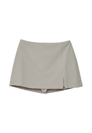 Stradivarius, SKORT WITH SIDE SLIT 04799768 - Buksenederdel - mottled light brown