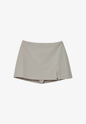 Stradivarius, SKORT WITH SIDE SLIT 04799768 - Buksenederdel - mottled light brown