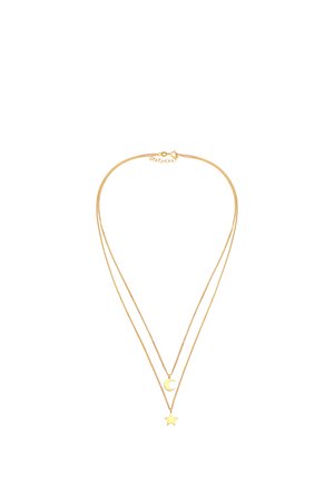 Elli LAYER LOOK STAR MOON - Ketting - gold-coloured