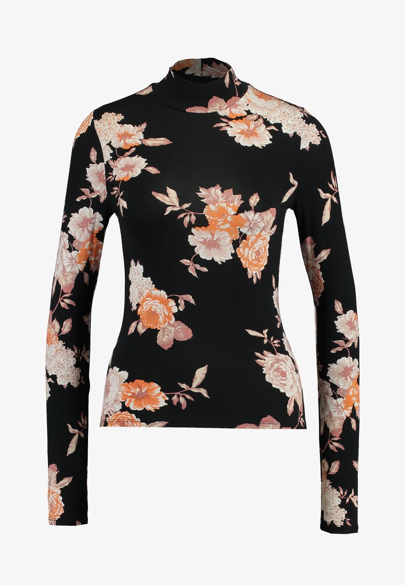 Gina Tricot DORSIA Topper langermet orange rose Zalando.no Gina Tricot DORSIA - Topper langermet - black/orange