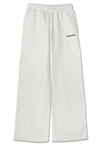 ANNI WIDE PANTS - Treniņtērpa apakšdaļas - washed snow white/black