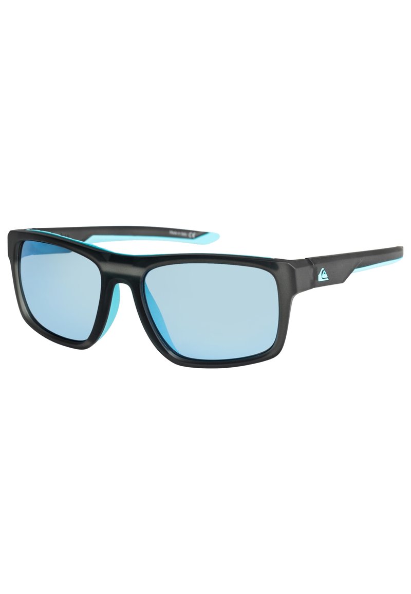 Quiksilver BLENDER Sunglasses Matte Crystal Smoke flash Blue grey 