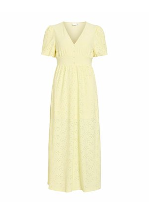 VILA, VIKAWA S/S ANKLE DRESS/1/KA - Robe longue - pastel yellow